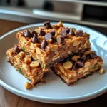 No Bake Schokoladen Erdnussbutter Riegel 4