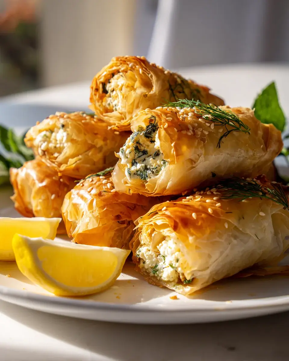 Ofen Feta Röllchen