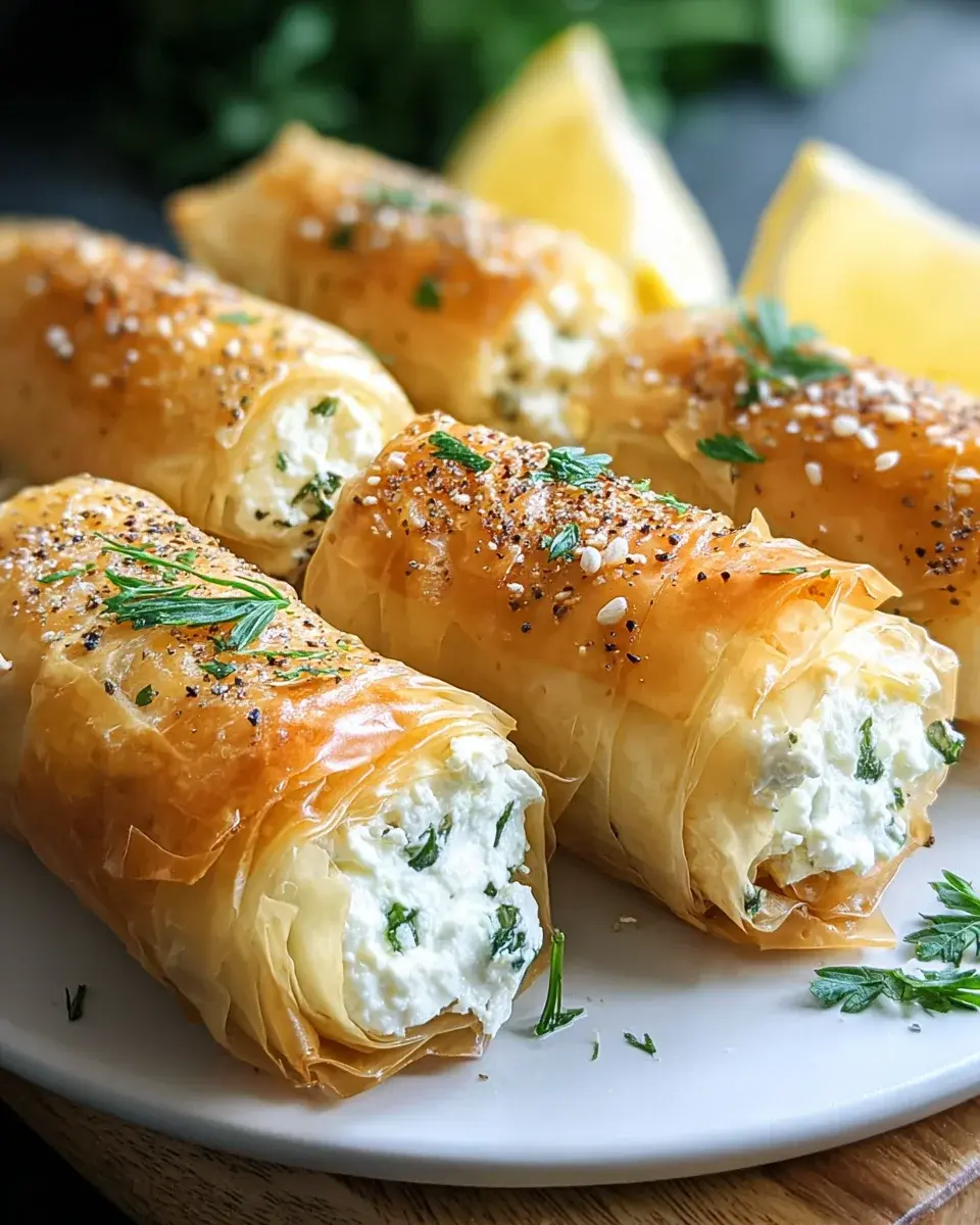 Oven Fried Feta Rolls Knusprig Und Lecker Geniesen