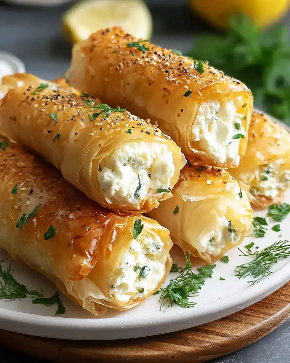Oven Fried Feta Rolls Knusprig Und Lecker Geniesen