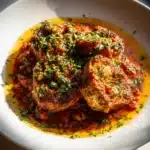 Protein Medaillons In Tomaten Kryuter Soye