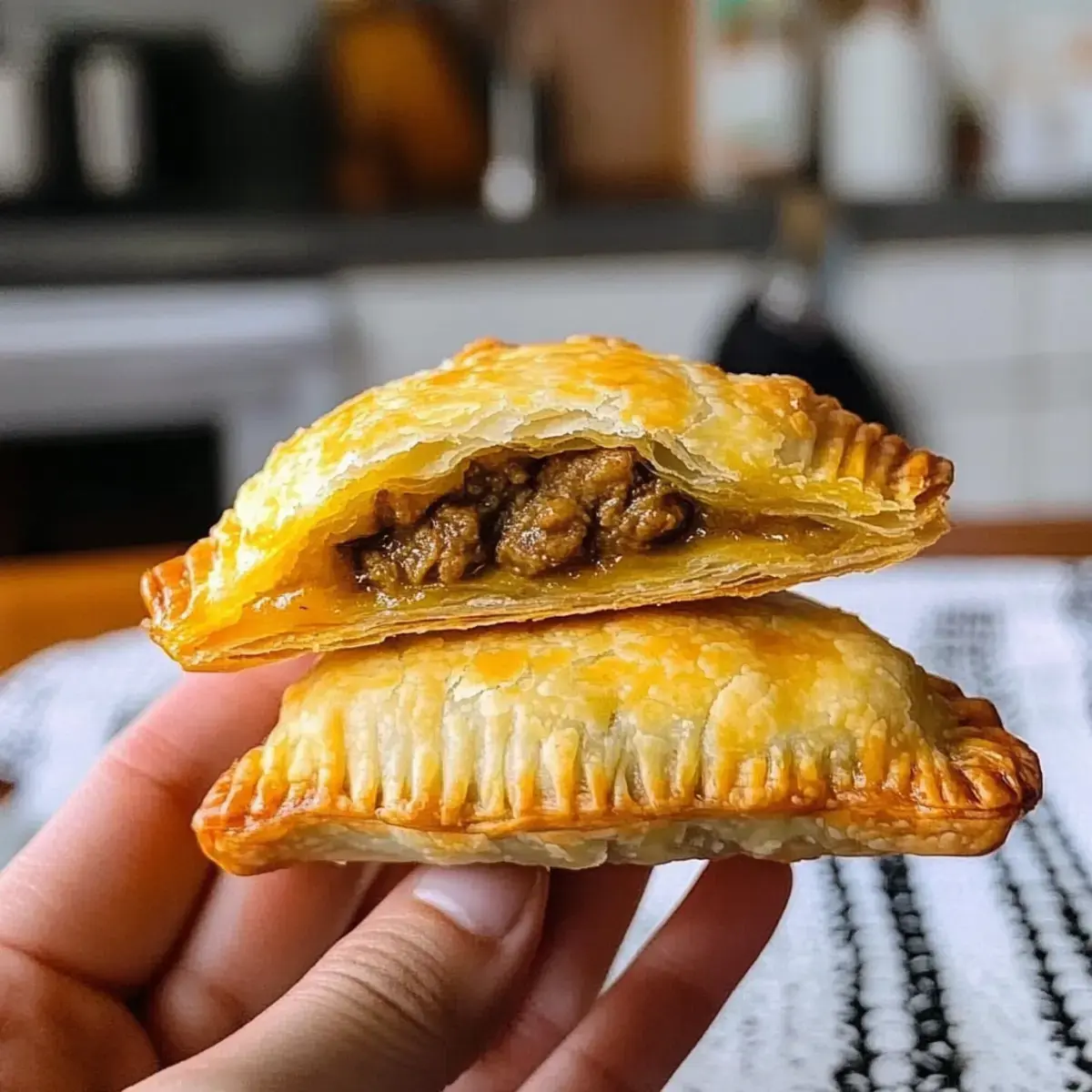 Rinder-Curry-Puffs