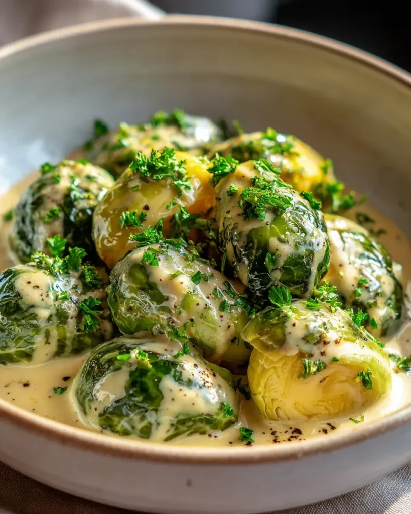 Blitzrezept: Rosenkohl in Frischkäse-Senfsauce – einfach köstlich – Snackerra