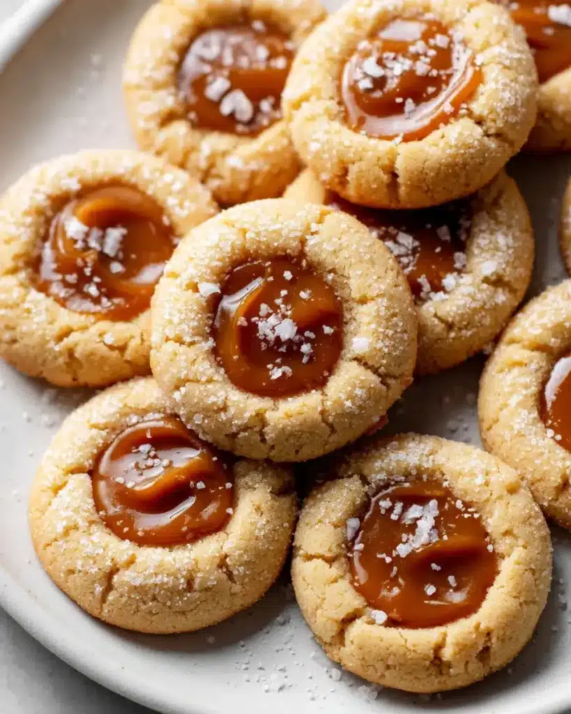 Süß-salziges Glück: Salted Caramel Thumbprint Cookies Rezept