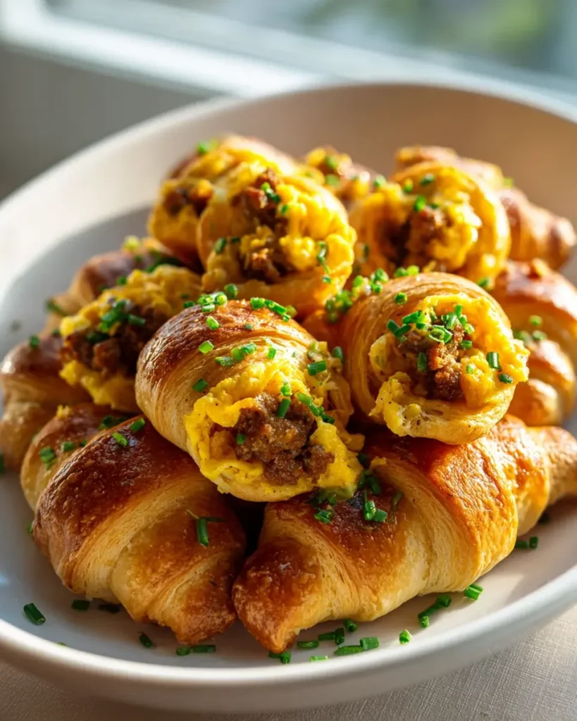 Knusprige Rindswurst-Ei Frühstücks-Rolls – Schnell & lecker