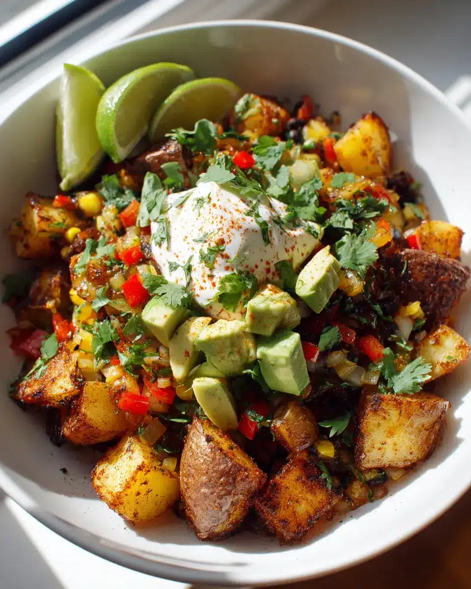Schnelle Kartoffel Taco Bowl Meal Prep