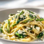 Spargel Pasta Mit Spinat Und Feta