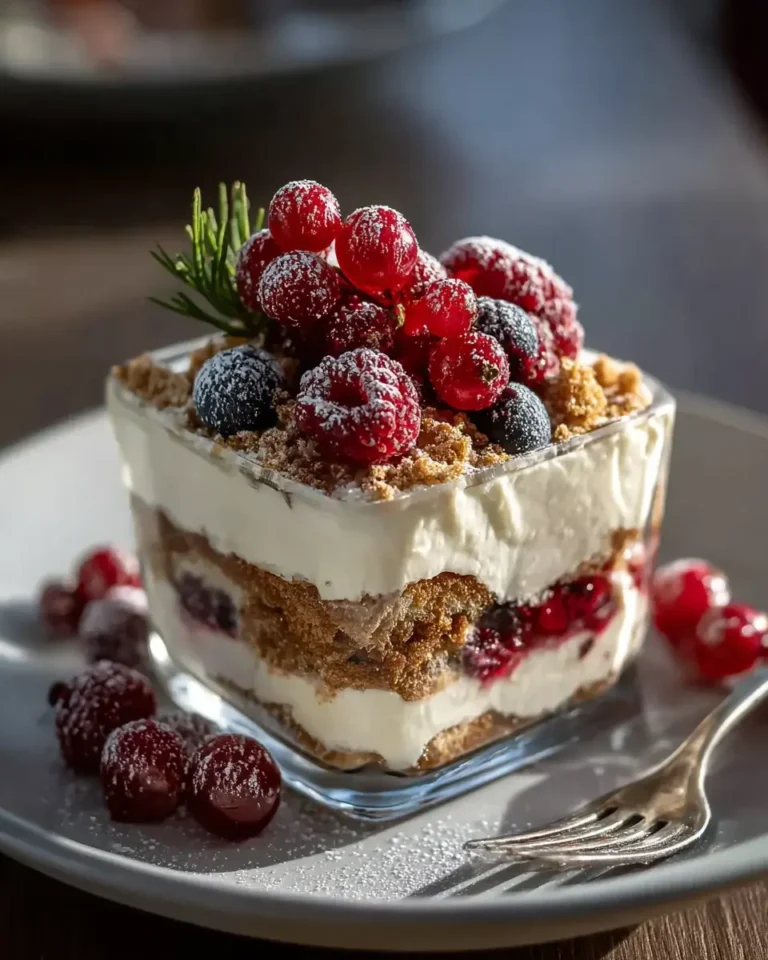 Spekulatius Tiramisu: Alkoholfreie Beeren-Verführung jetzt!