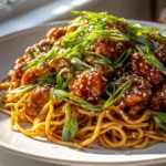 Sticky Garlic Chicken Noodles 3