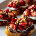 Strawberry Dessert Bruschetta Rezept