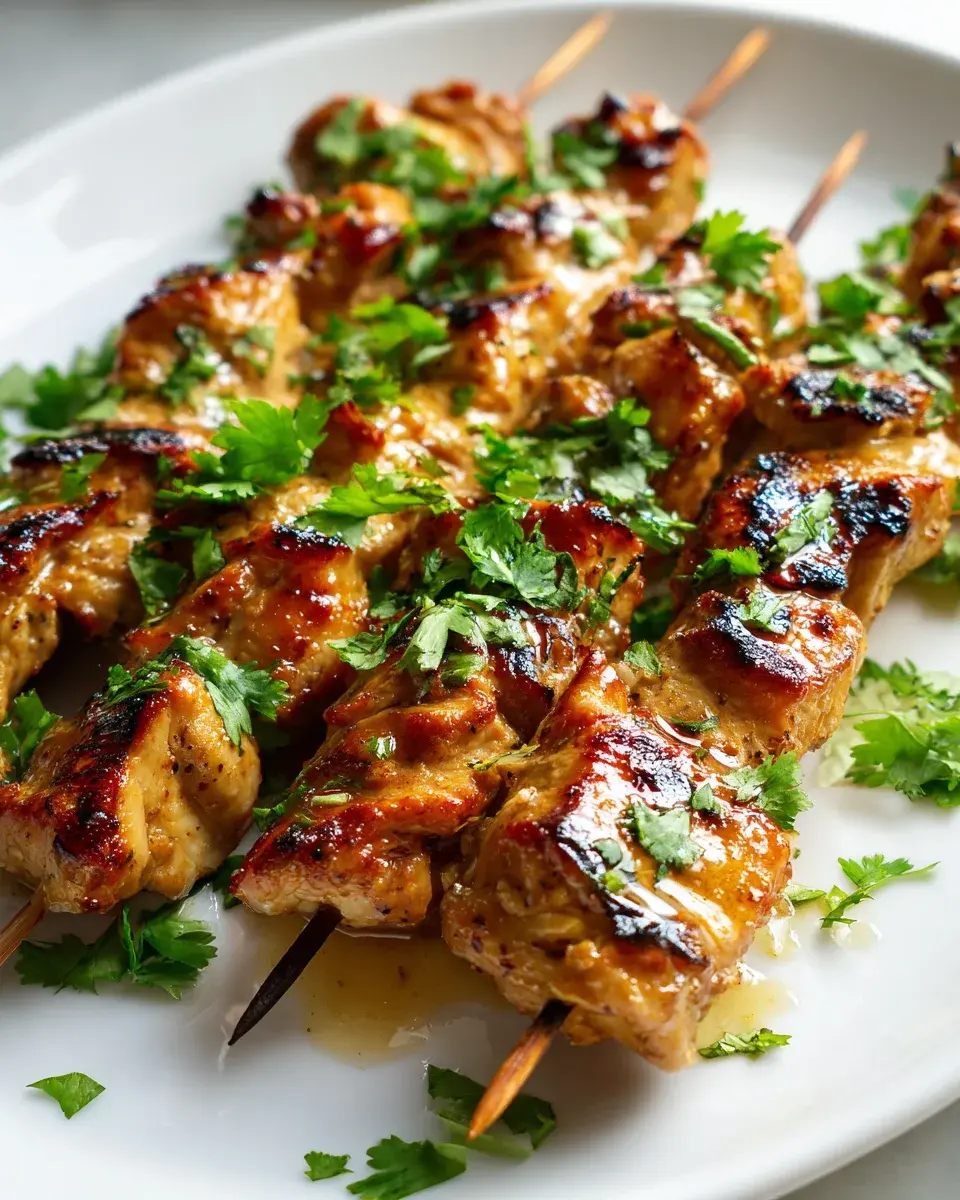 Thai Coconut Chicken Skewers 2