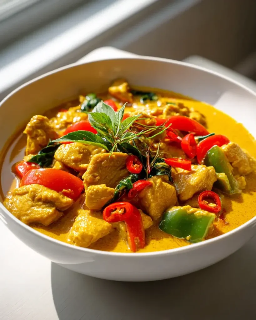 Cremiges Thai Kokosnuss Curry Hähnchen – Einfach & Aromatisch – Snackerra
