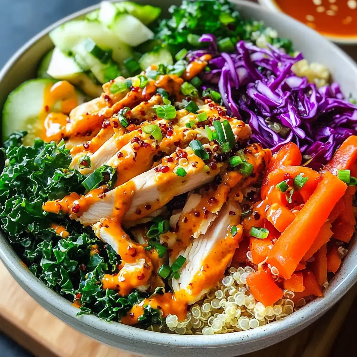 Thailyndische Syyscharfe Chili Hyhnchen Buddha Schale