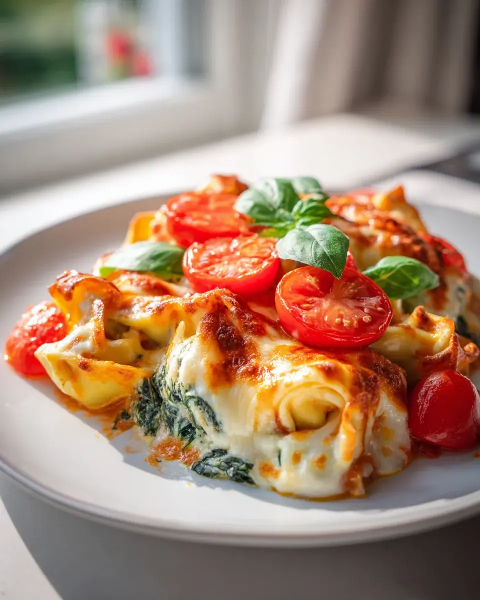 Tortellini Auflauf Mit Tomaten Und Mozzarella