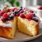Vanille Ryhrkuchen mit Beeren Topping