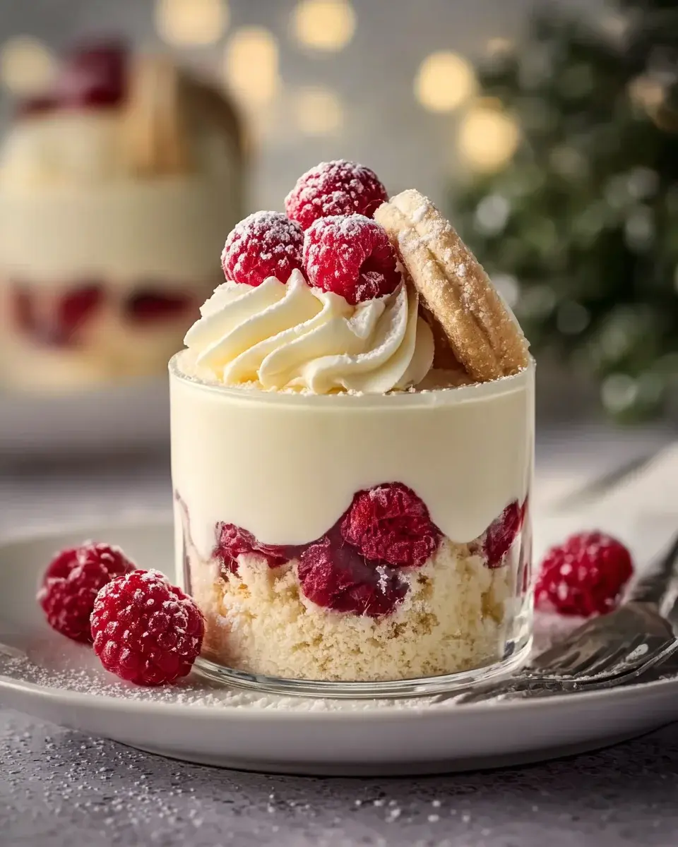 Vanillekipferl Dessert Mit Himnon alcoholic beeren
