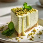 Vegan Pistazien Cheesecake Cashew Creme