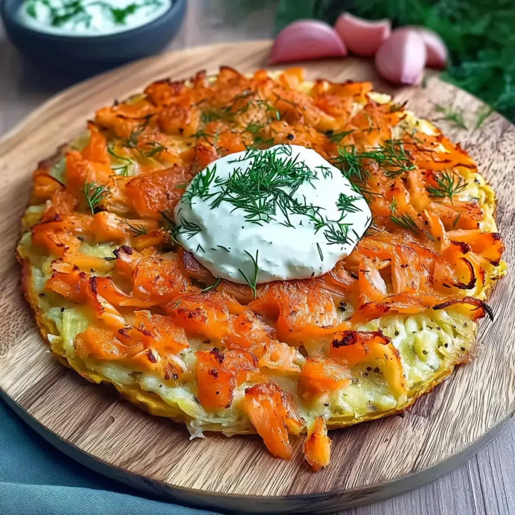 13 Min geniale Kartoffelpizza mit Lachs