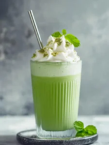 Cremiger 3-Zutaten Matcha Milchshake für schnelle Genussmomente