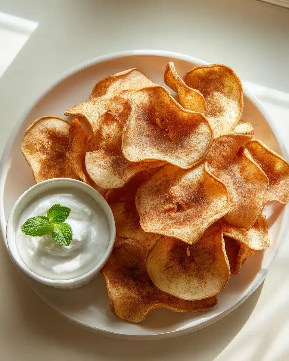 Air Fryer Apfel Zimt Chips