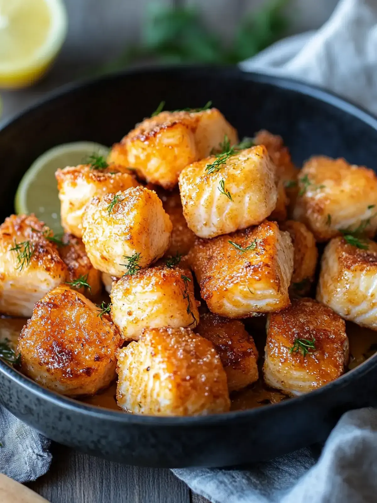 Air Fryer Lachs Bissen
