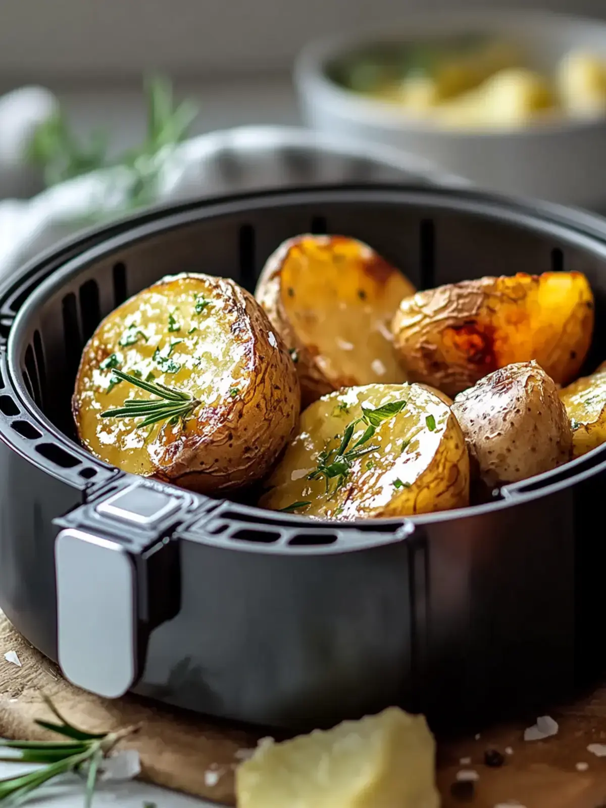 Airfryer gebackene Kartoffel