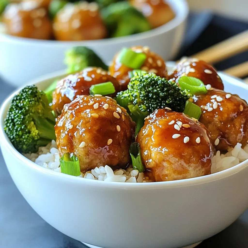 Ananas Teriyaki Fleischbällchen