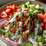 Authentische Hyhnchen Shawarma Bowl