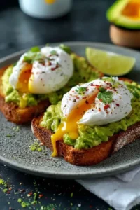 Avocado Toast mit pochiertem Ei
