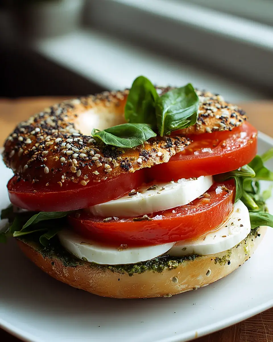 Bagel Tomate Mozzarella Rezept