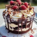 Beladene Brownie Kysekuchen Tassen