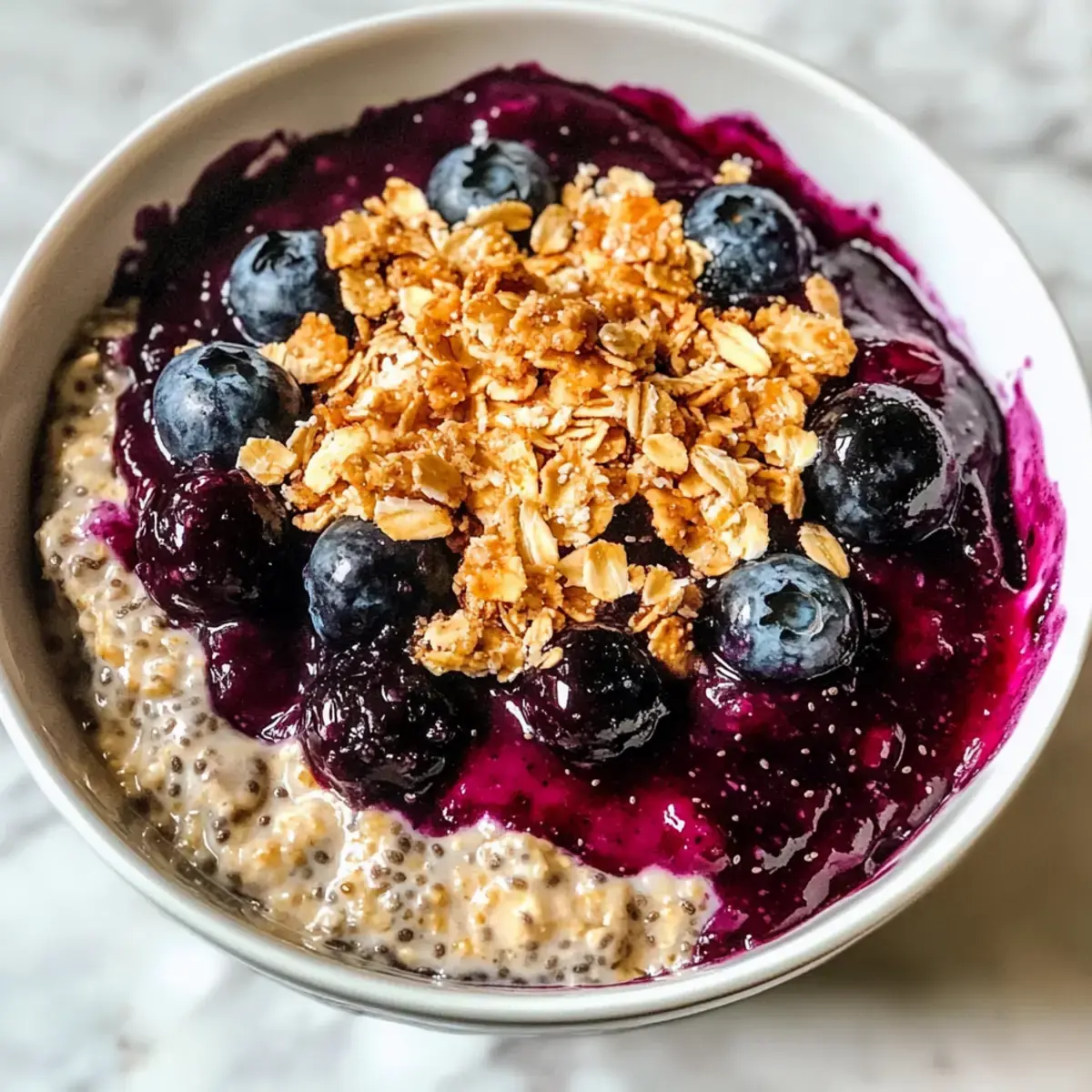 Blaubeer-Pie Übernacht-Haferflocken für Genießer 4 Blaubeer-Pie Übernacht-Haferflocken