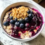 Blaubeer Pie ybernacht Haferflocken