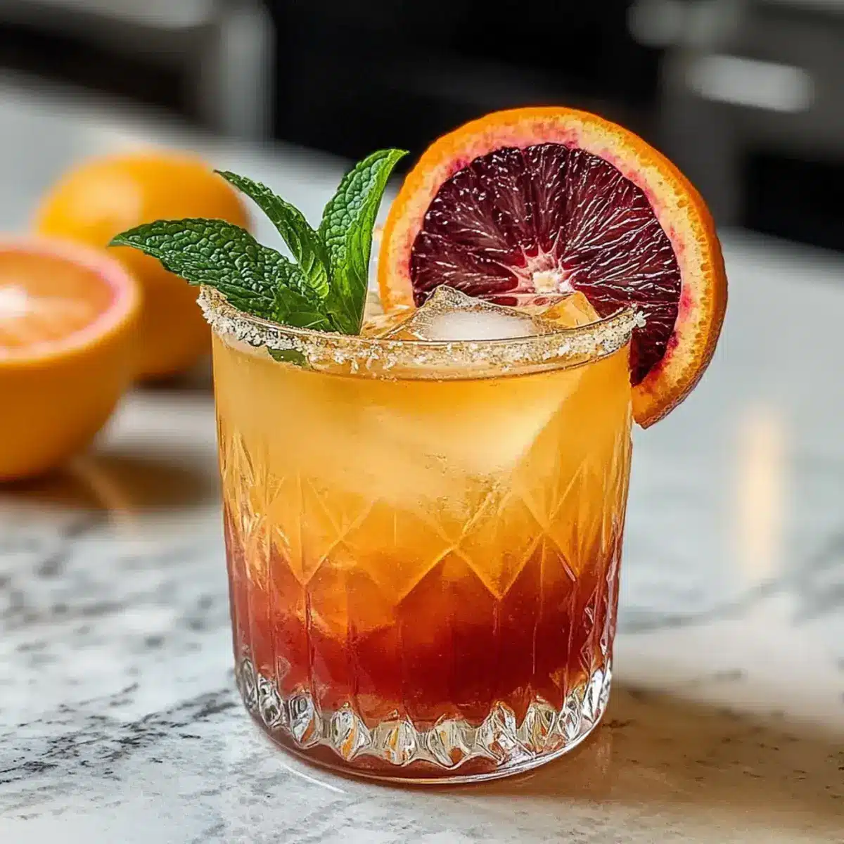 Blutorange Mexikanischer Muli Cocktail