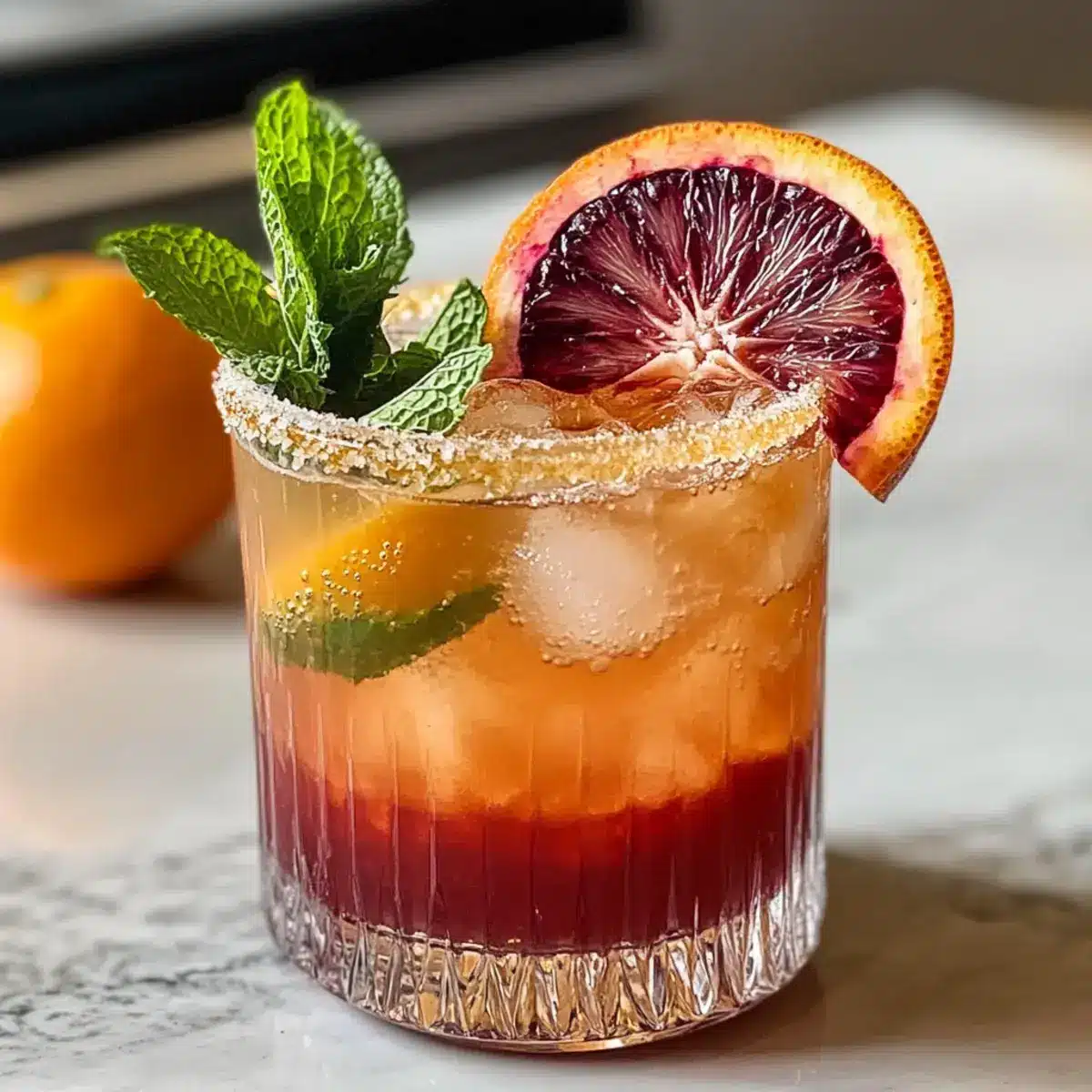 Blutorange Mexikanischer Muli Cocktail