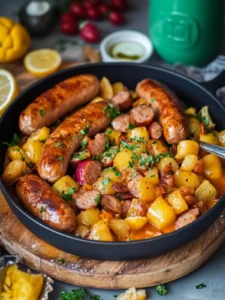 Bratwurst-Kartoffel-Gulasch: Deftiges Comfort Food für die Familie
