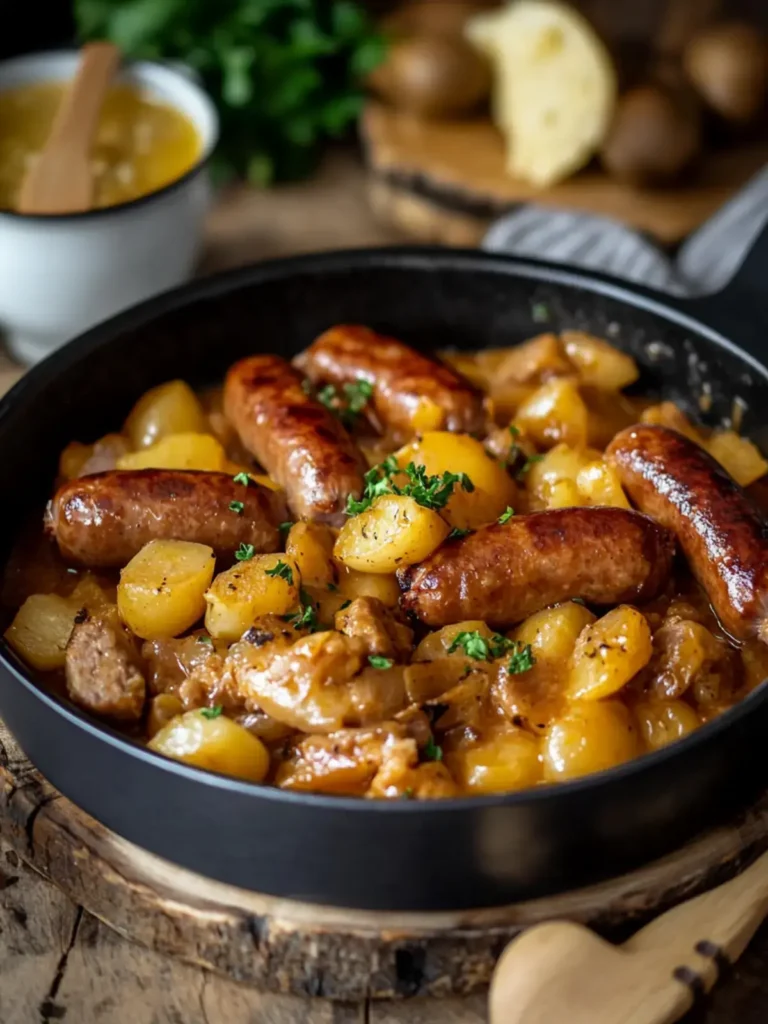 Bratwurst Kartoffel Gulasch