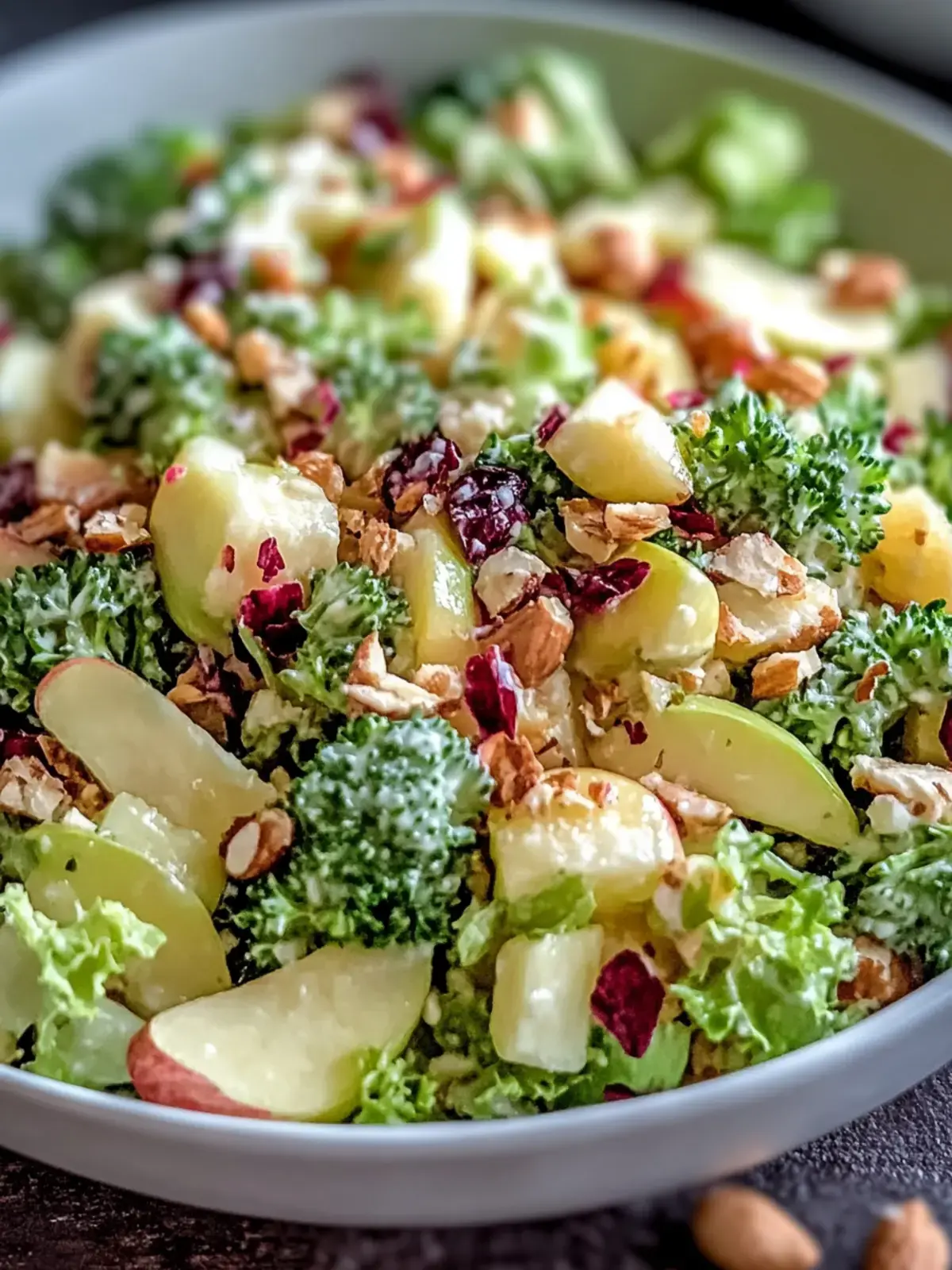 Brokkoli Apfel Crunch Salat