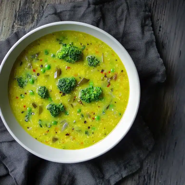 Köstliche Brokkoli-Lauch-Suppe mit Kurkuma für dein Wohlbefinden