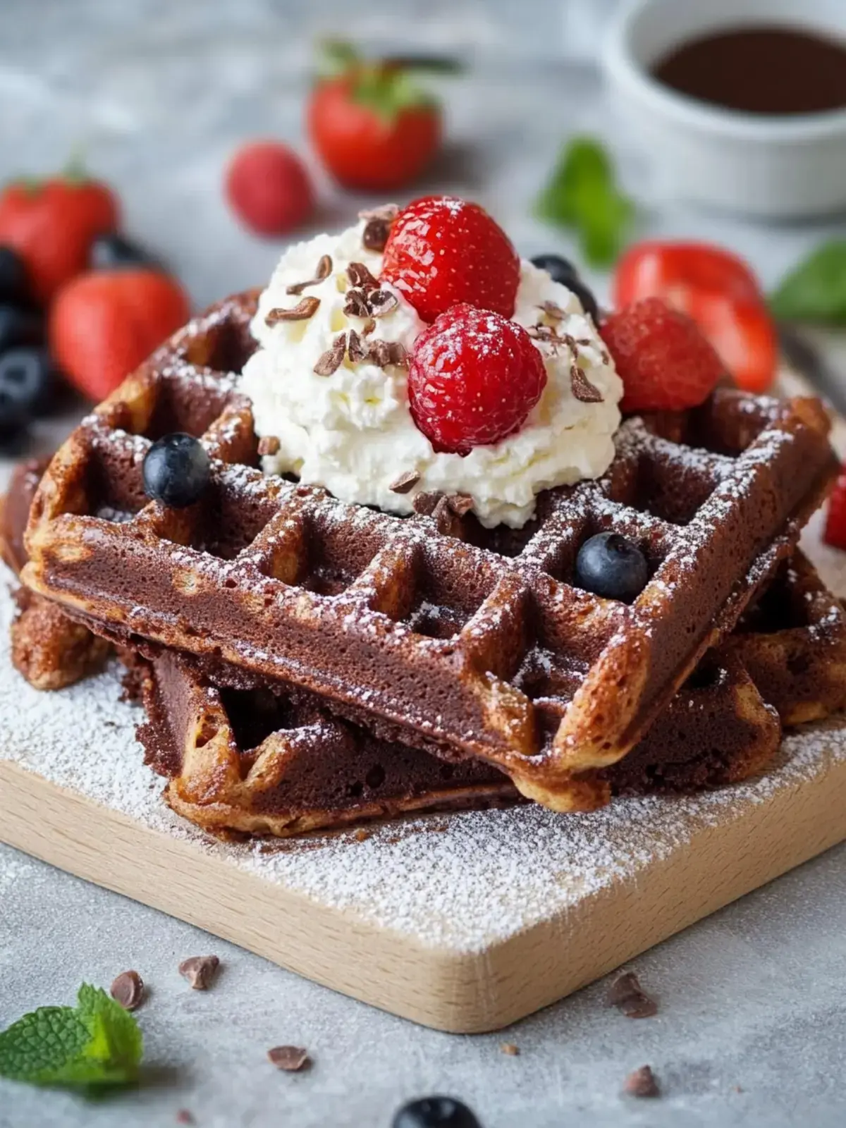 Brownie Waffeln