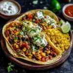 Bunte Taco Reis Schüssel