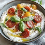 Burrata Dip Tomate Basilikum Rezept