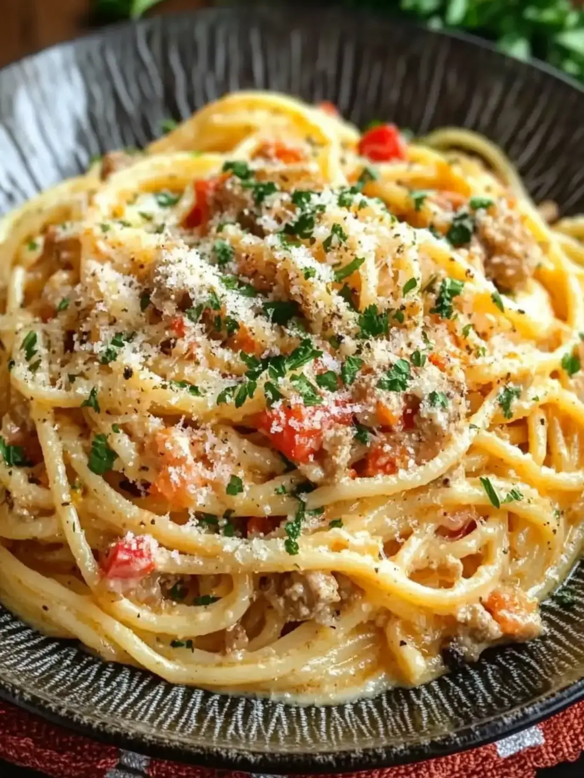 Cajun Rindfleisch Spaghetti