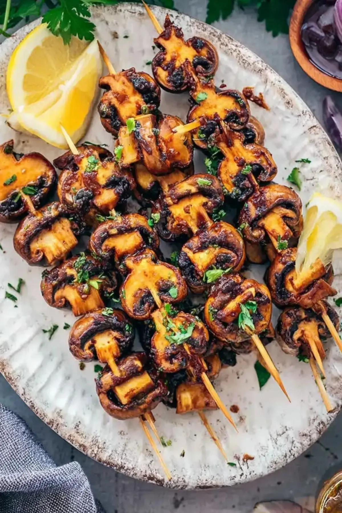 Champignon Spieße
