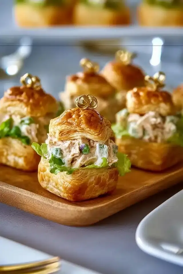 Chicken Salad Puffs Rezept