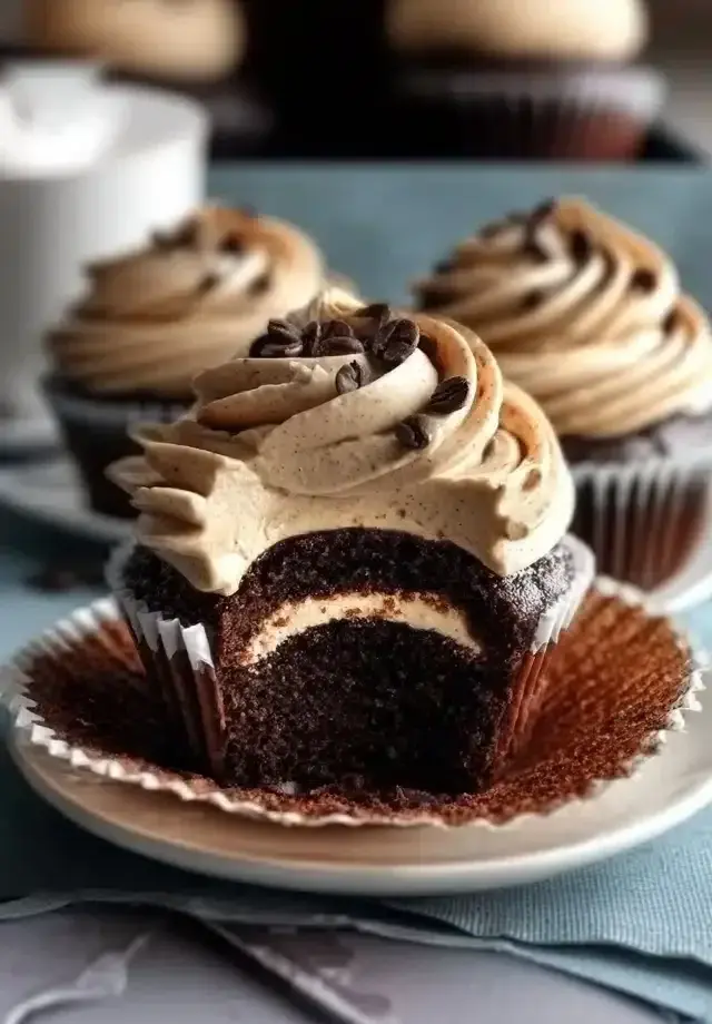 Chocolate Coffee Cream Cupcakes Rezept