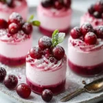 Cranberry Mousse Schalen