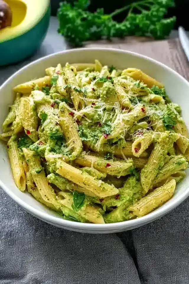 Cremige Avocado Pasta
