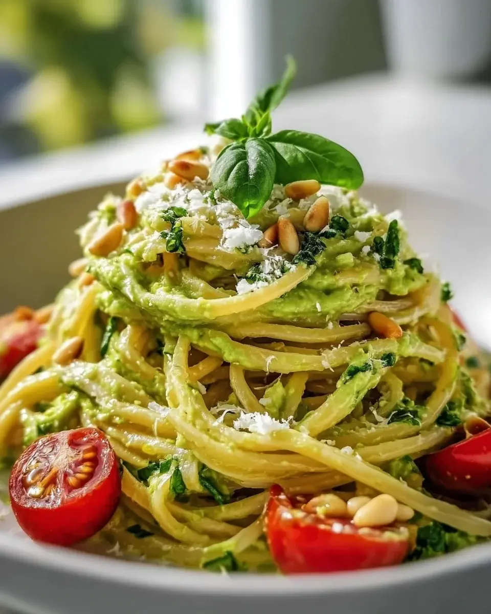 Cremige Avocado Pasta Vegan