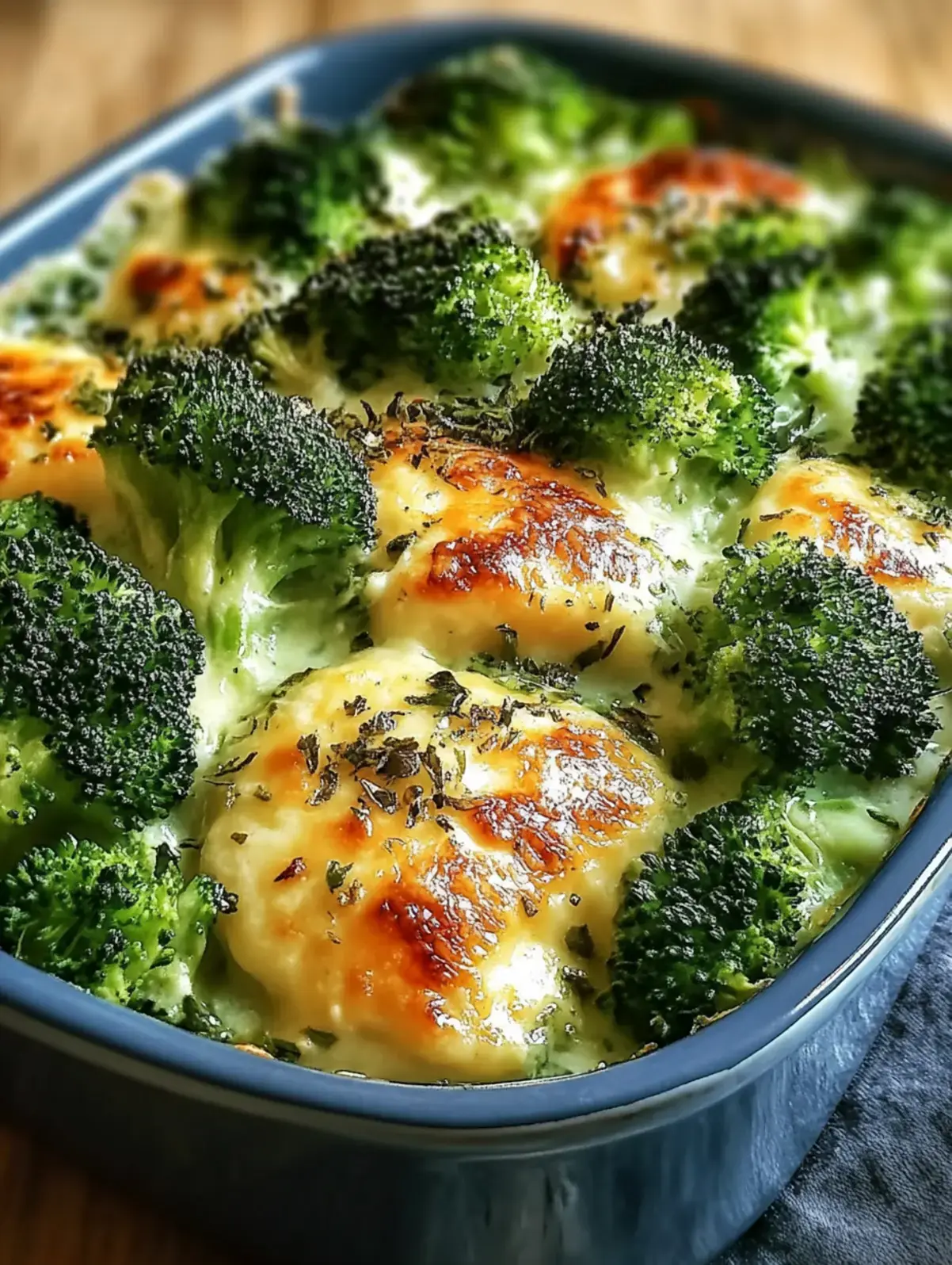 Cremige Brokkoli-Hähnchenfilets mit Käse überbacken 4 Cremige Brokkoli-Hähnchenfilets mit Käse überbacken